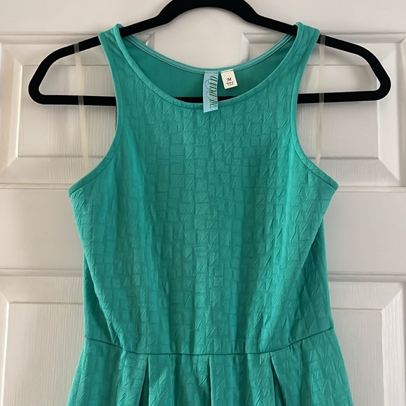 Francesca’s Teal Fit & Flare Dress - Size M - Picture 3 of 5